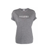 Brunello Cucinelli Gray Elastane T-Shirt for Women