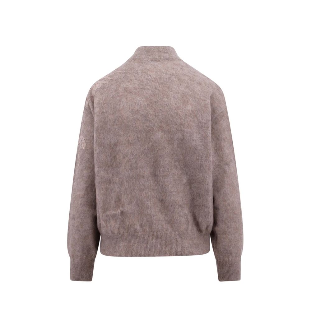 Brunello Cucinelli Sweatshirt en Cachemire Beige pour Femme