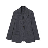 Brunello Cucinelli Gray Wool Blazer for Women