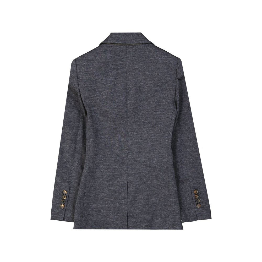 Brunello Cucinelli Gray Wool Blazer for Women