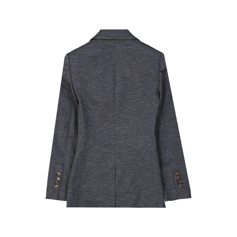 Brunello Cucinelli Gray Wool Blazer for Women