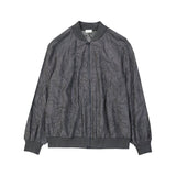 Brunello Cucinelli Gray Virgin Wool Bomber Jacket