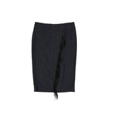Brunello Cucinelli Jupe Midi en Laine Vierge Grise
