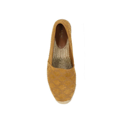 Espadrilles en cuir de veau marron Céline