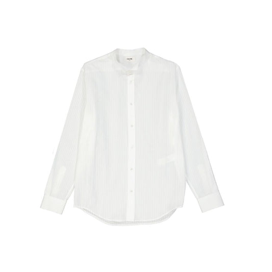 Chemise habillée en coton blanc Céline