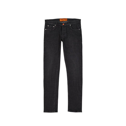 Heron Preston Zwarte Katoenen Slim Fit Jeans