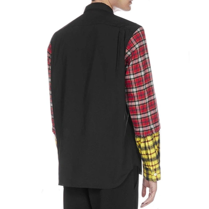 Comme Des Garçons Chemise à motif en coton noir