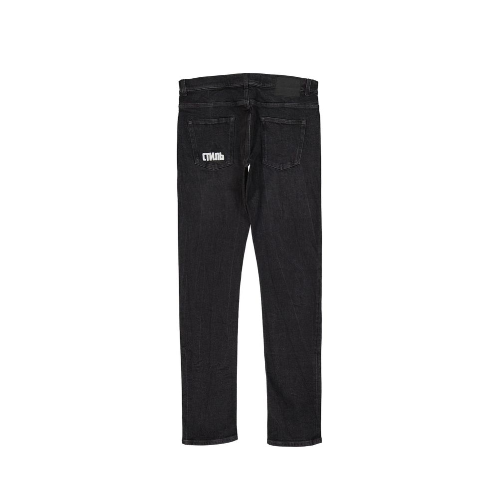 Heron Preston Jeans Slim Fit Noir en Coton pour Homme