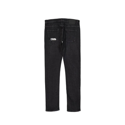 Heron Preston Zwarte Katoenen Slim Fit Jeans