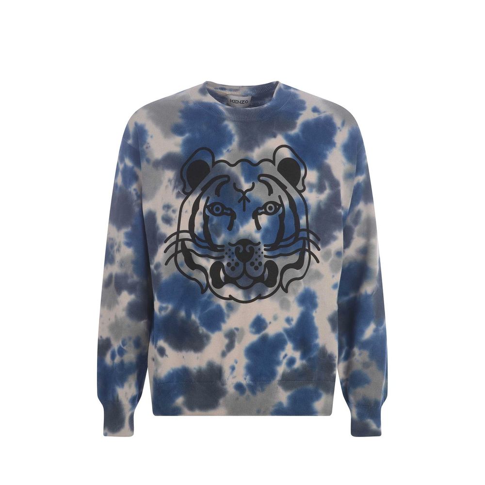 Sweat-shirt gris en coton Kenzo