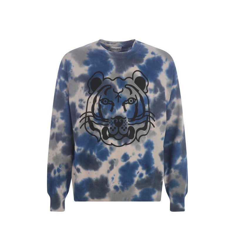 Sweat-shirt gris en coton Kenzo