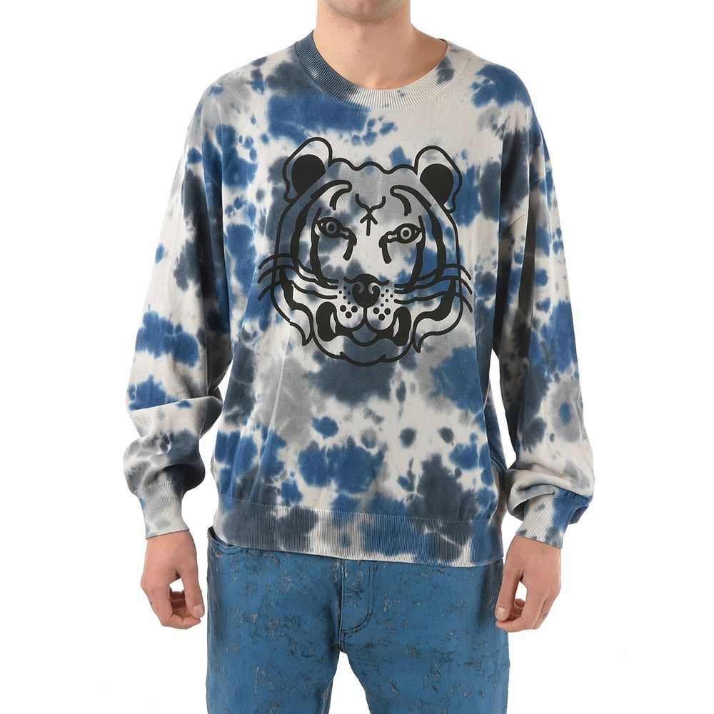 Sweat-shirt gris en coton Kenzo