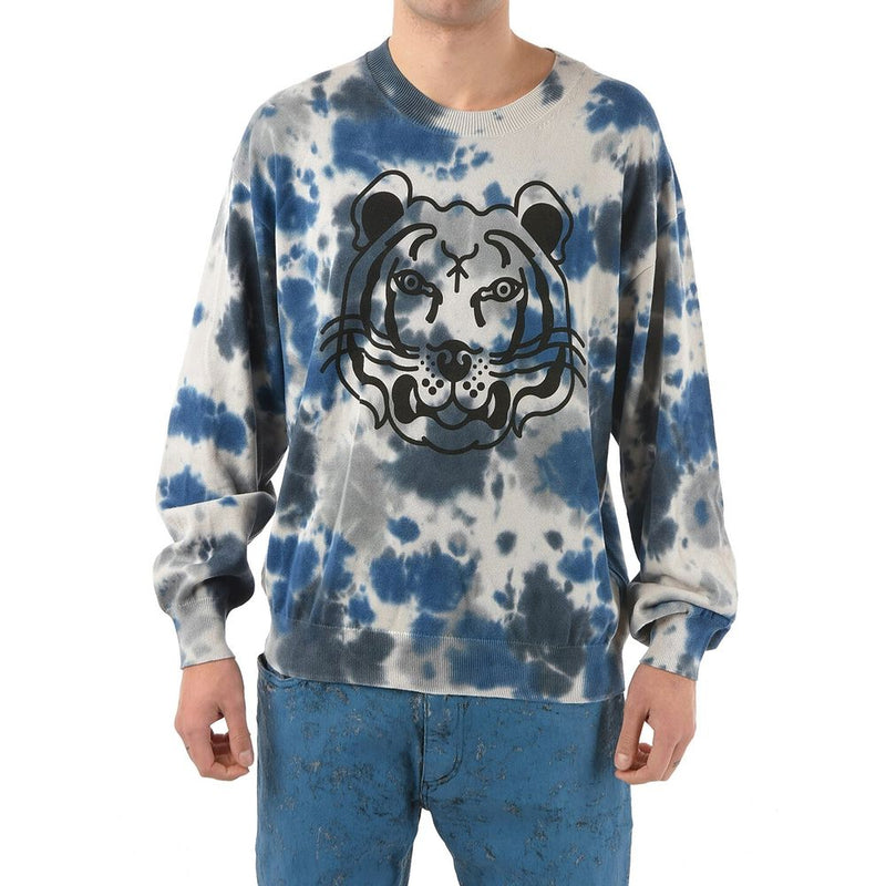Sweat-shirt gris en coton Kenzo