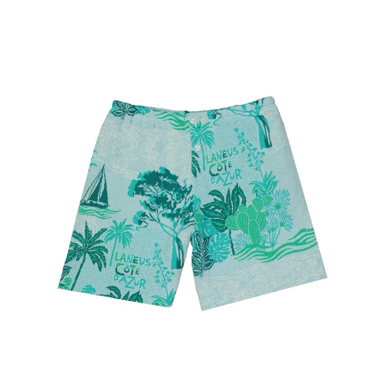 Laneus Bicolor Cotton Shorts for Men