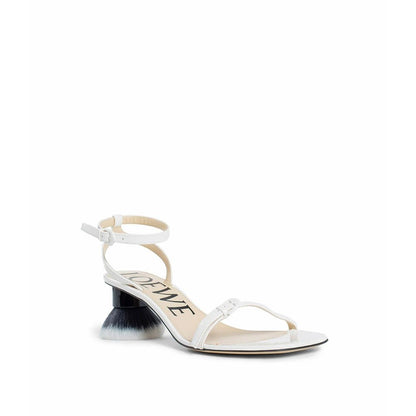Sandales à brides Loewe en cuir d'agneau blanc