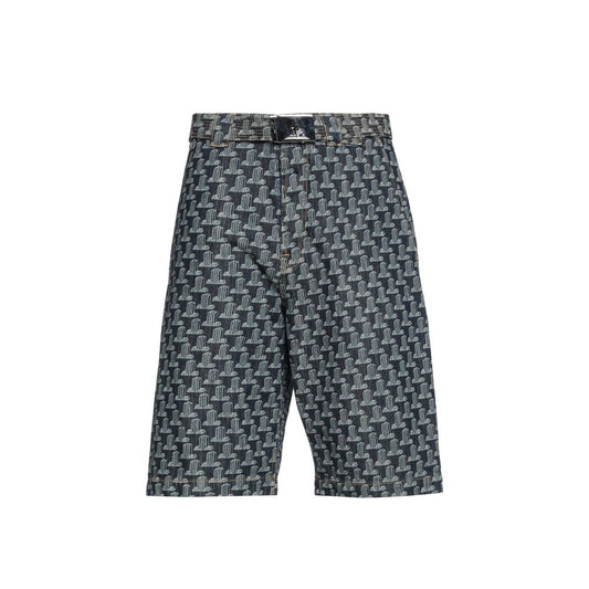 Short en jean bleu Lanvin