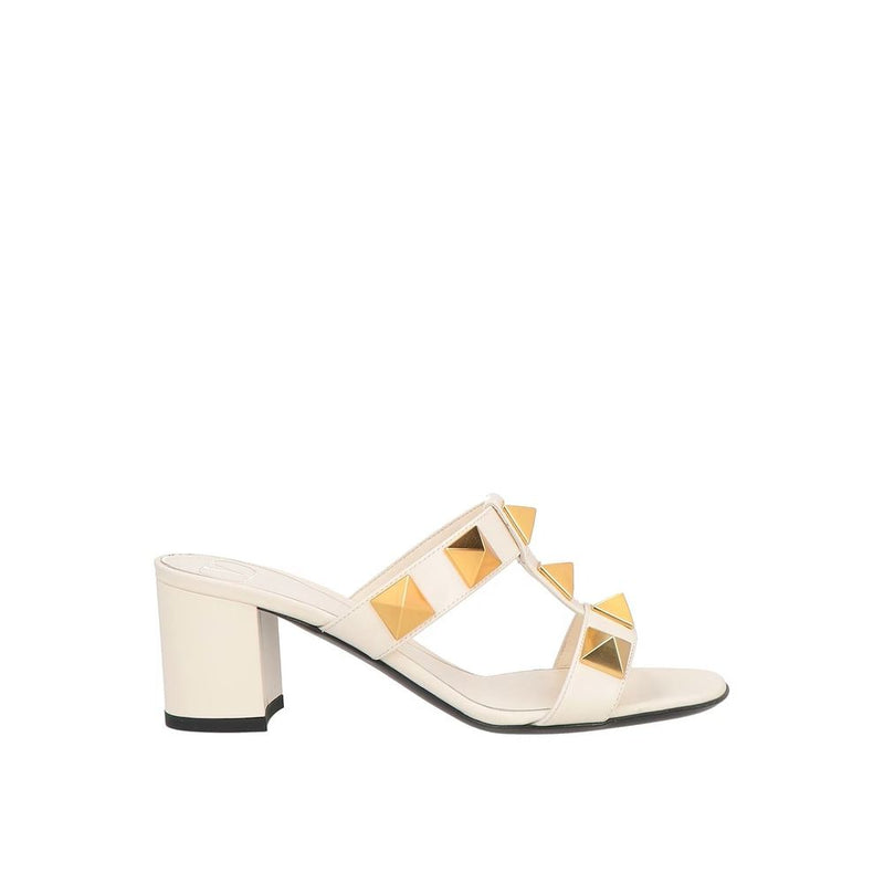 Valentino Garavani White Calfskin Platform Sandals for Women