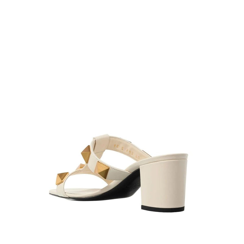 Valentino Garavani White Calfskin Platform Sandals for Women