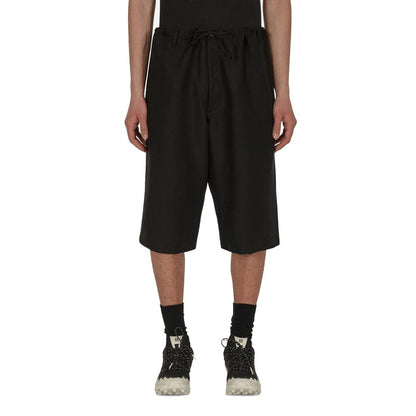 Maison Margiela Zwarte Linnen Bermuda Shorts