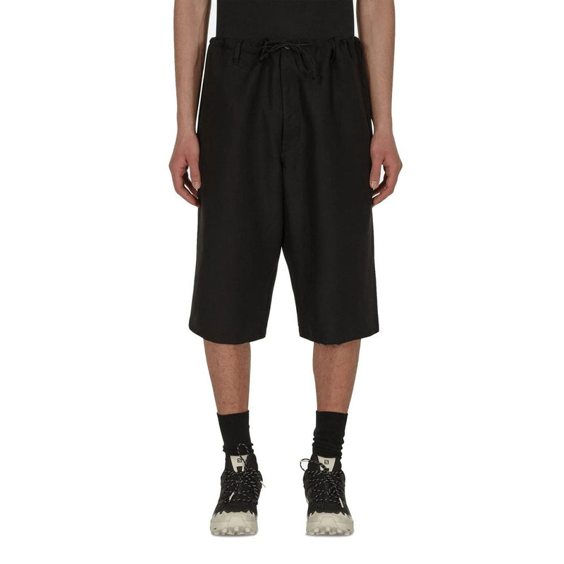 Maison Margiela Zwarte Linnen Bermuda Shorts