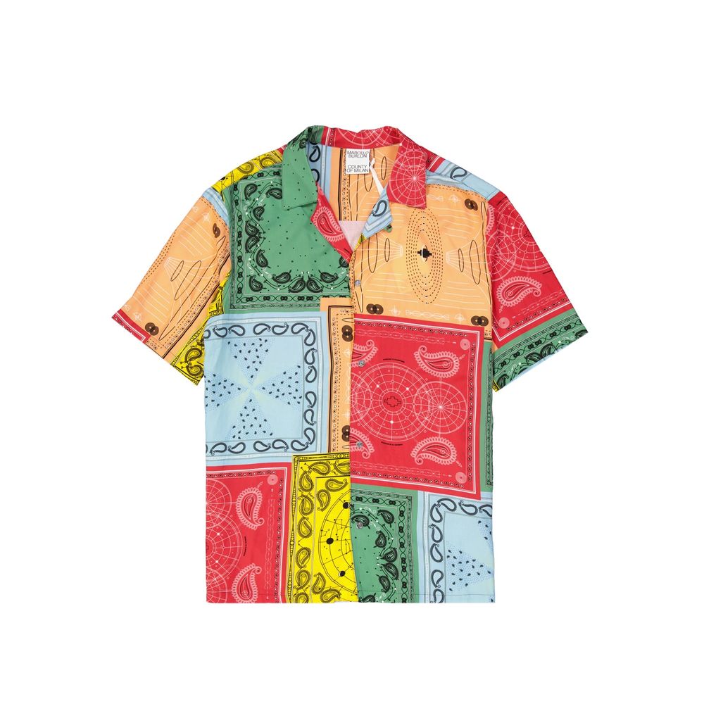 Marcelo Burlon overhemd met veelkleurig viscosepatroon