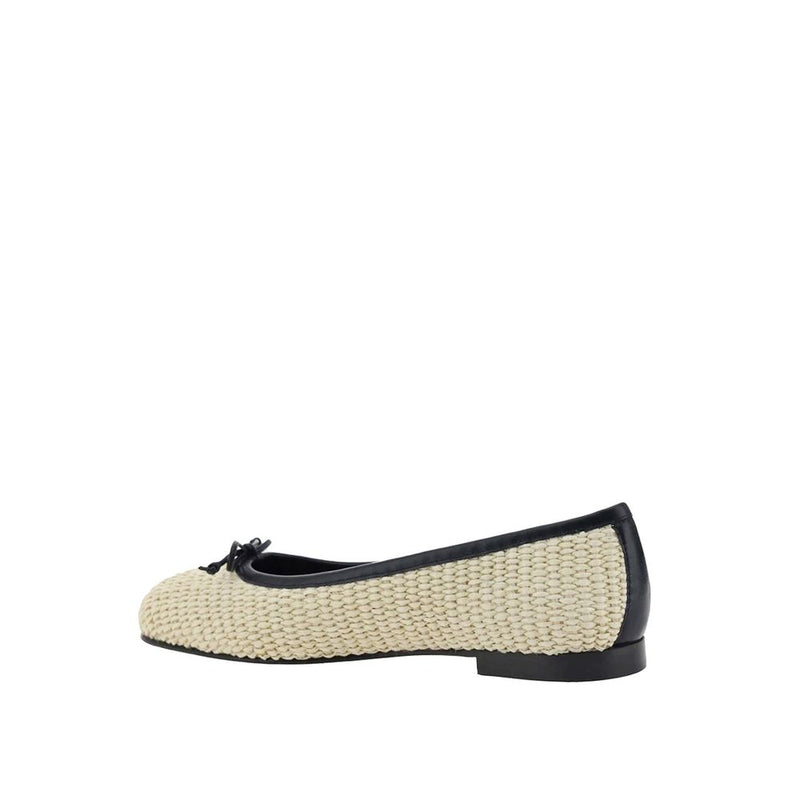 Manolo Blahnik Beige Raffia Ballet Flats for Women