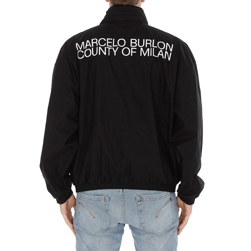 Marcelo Burlon zwarte katoenen bomberjack