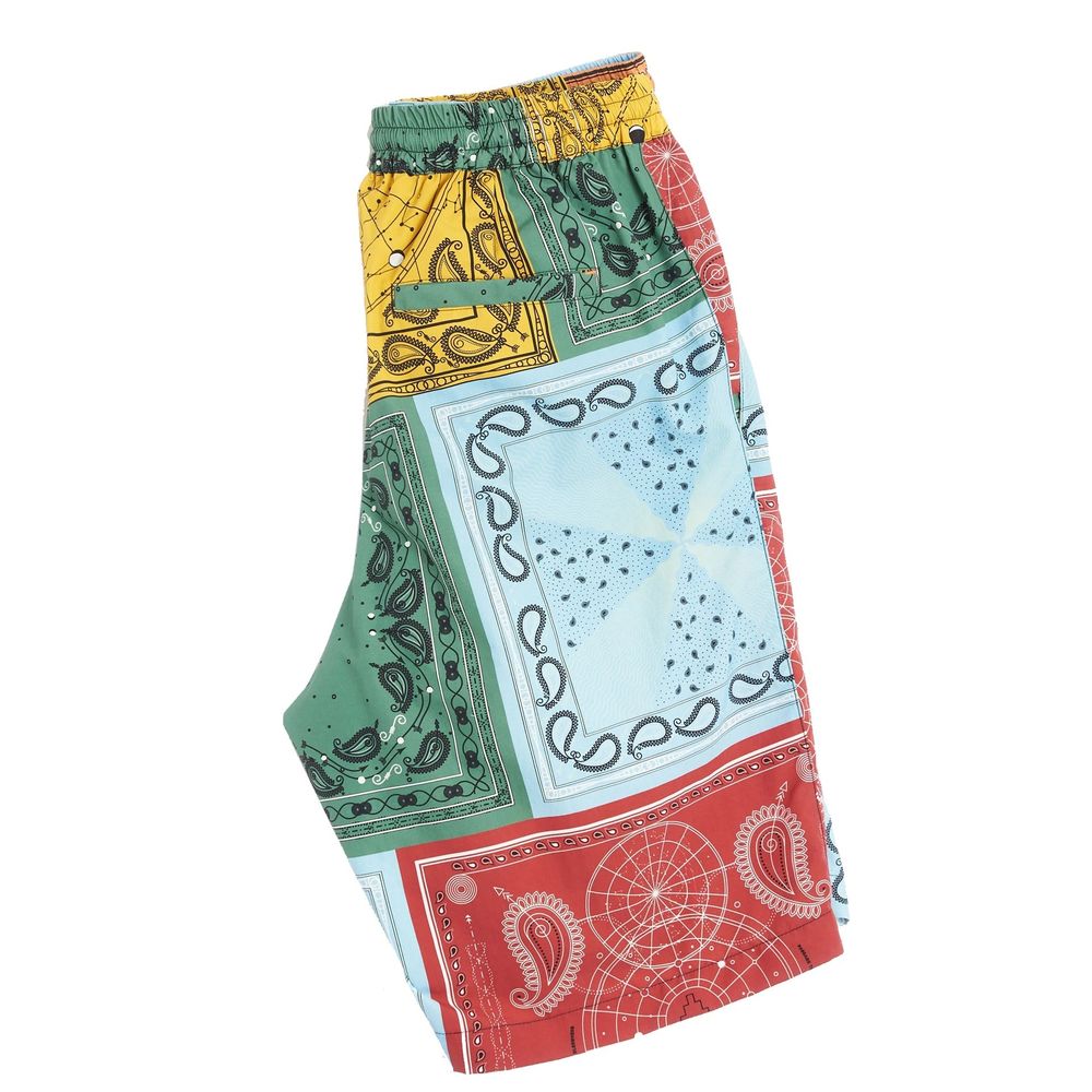 Short bicolore en polyamide Marcelo Burlon