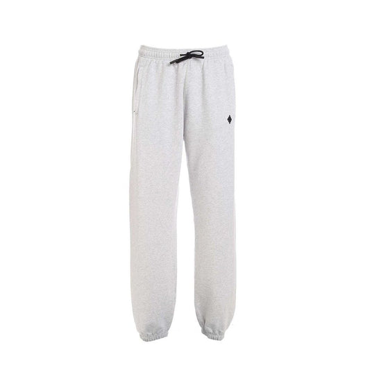 Marcelo Burlon Gray Cotton Joggers - Casual Sportswear for Men