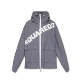 Veste en Shell en Coton Grise Dsquared²