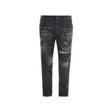 Dsquared² Jeans Denim Noir en Coton pour Femmes