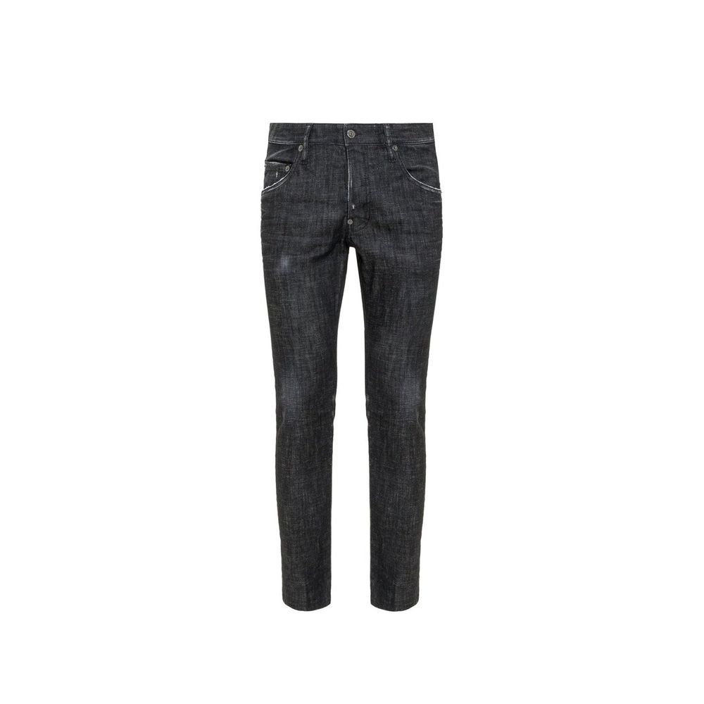 Dsquared² Black Cotton Slim Fit Jeans for Women