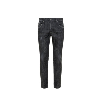 Dsquared² Black Cotton Slim Fit Jeans