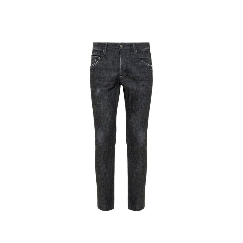 Dsquared² Black Cotton Slim Fit Jeans for Women