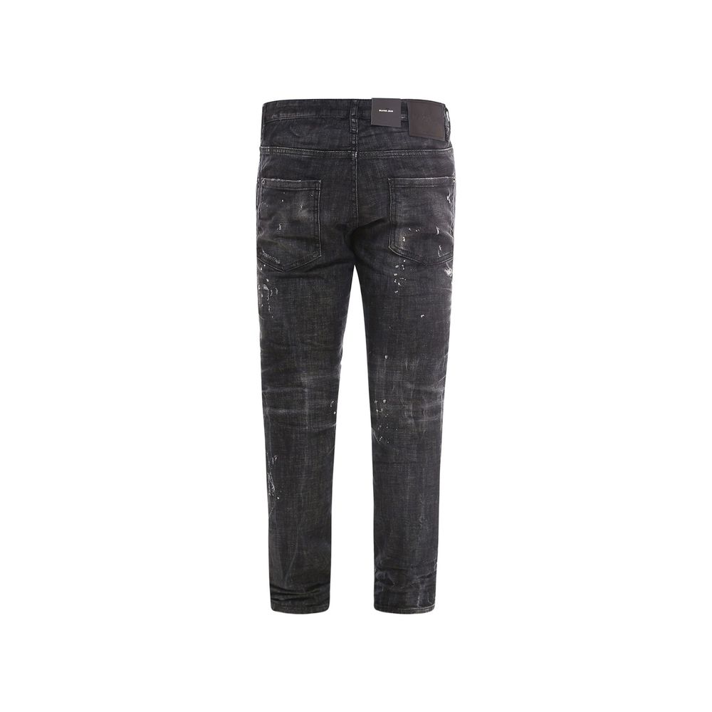 Dsquared² Jeans Denim Noir en Coton pour Femmes