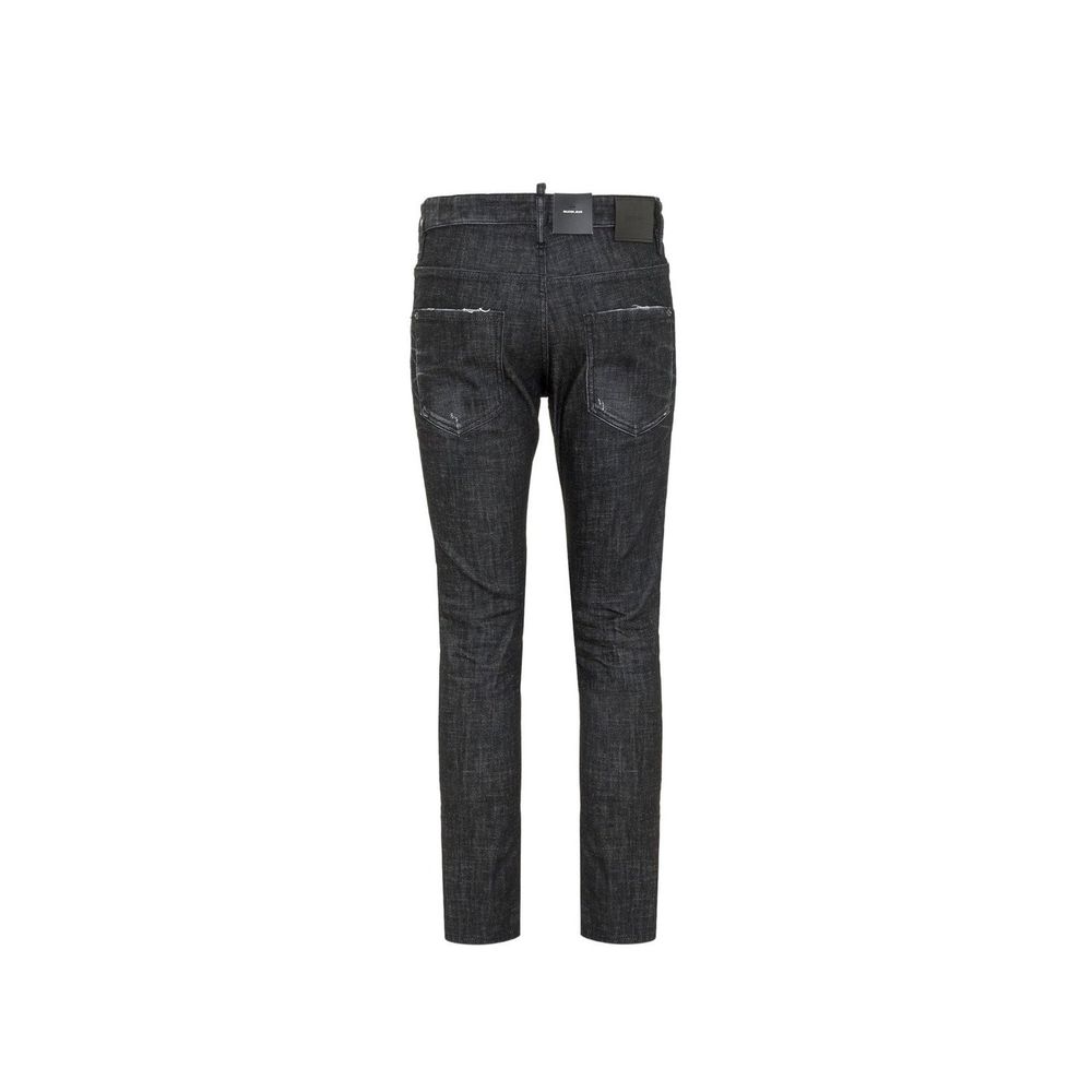 Dsquared² Black Cotton Slim Fit Jeans for Women