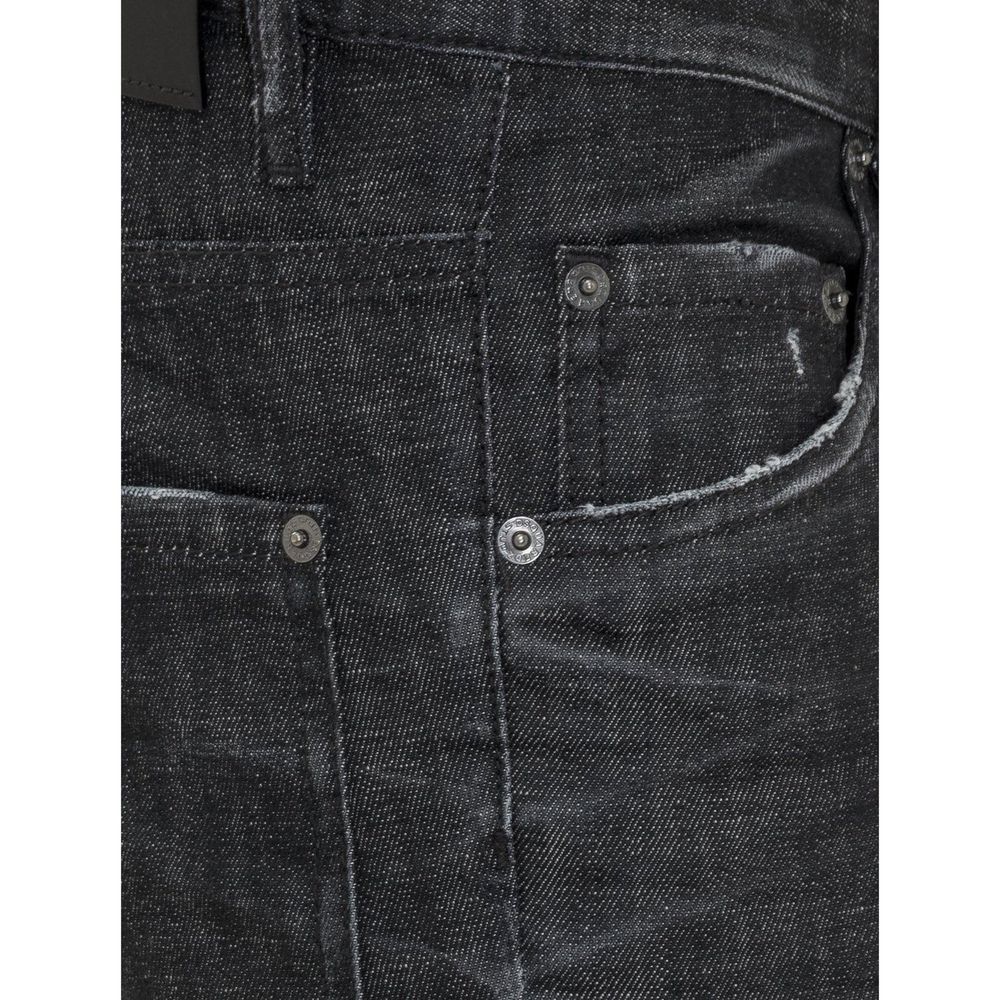Dsquared² Black Cotton Slim Fit Jeans for Women