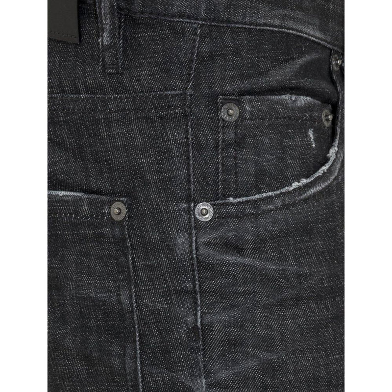 Dsquared² Black Cotton Slim Fit Jeans for Women