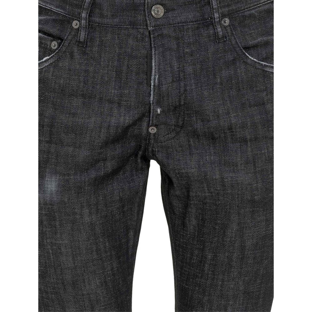 Dsquared² Black Cotton Slim Fit Jeans for Women