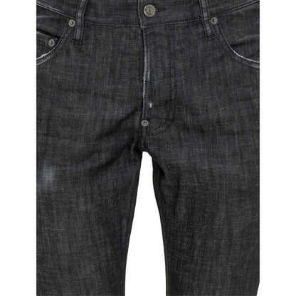 Dsquared² Black Cotton Slim Fit Jeans