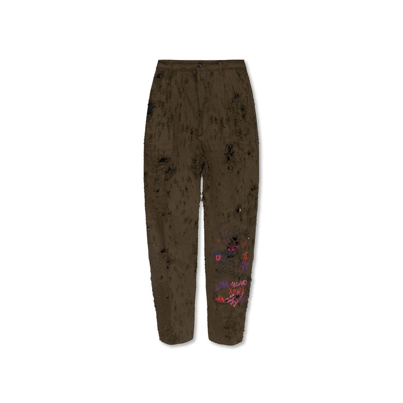 Dsquared² Bicolor katoenen casual broek