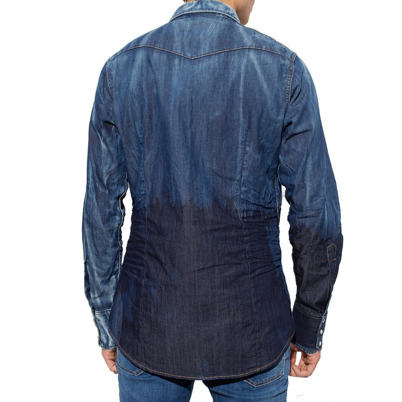 Dsquared² Blauw Denim Overhemd