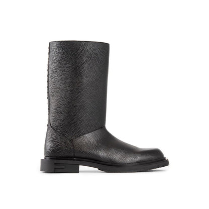 Bottes Fendi en cuir de veau noir