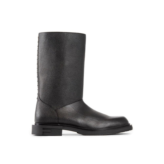 Bottes Fendi en cuir de veau noir