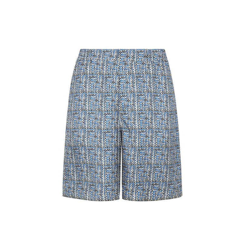 Short en soie bleue Fendi