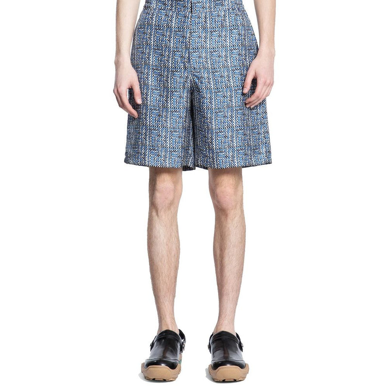 Short en soie bleue Fendi