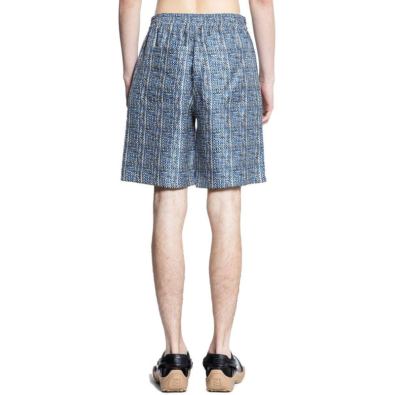 Short en soie bleue Fendi