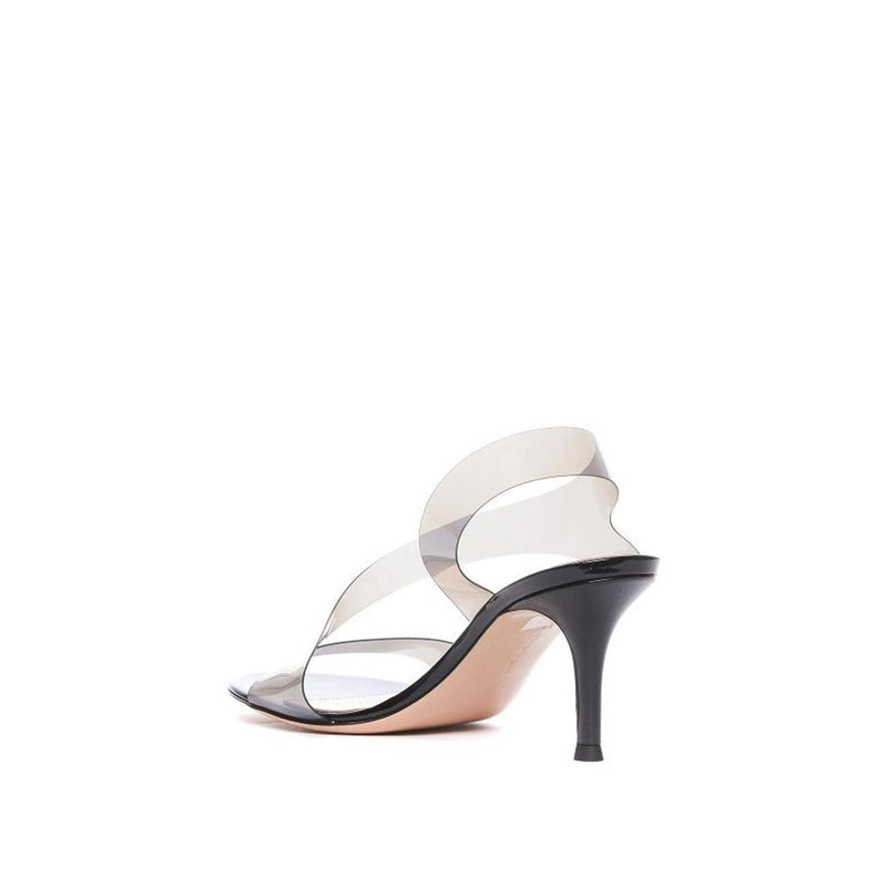 Gianvito Rossi Sandales à Talons Stiletto en Caoutchouc Noir