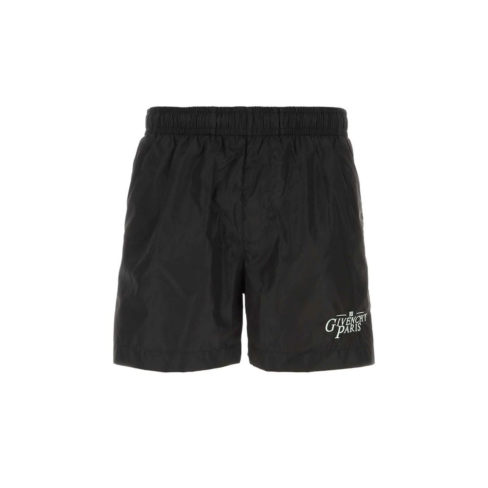 Shorts de Bain Polyamide Noirs Givenchy pour Hommes