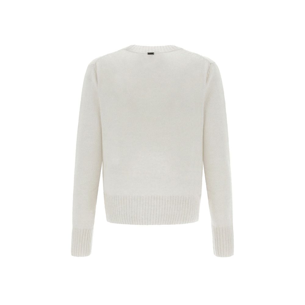 Herno White Cashmere Sweater for Women